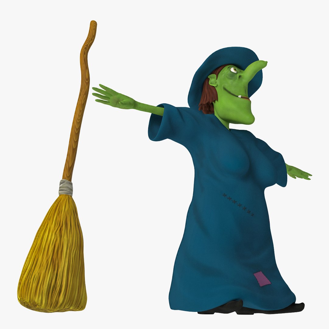 cartoon witch 3d 3ds