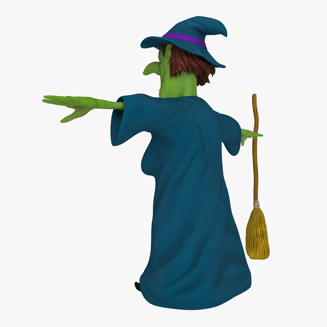 cartoon witch 3d 3ds