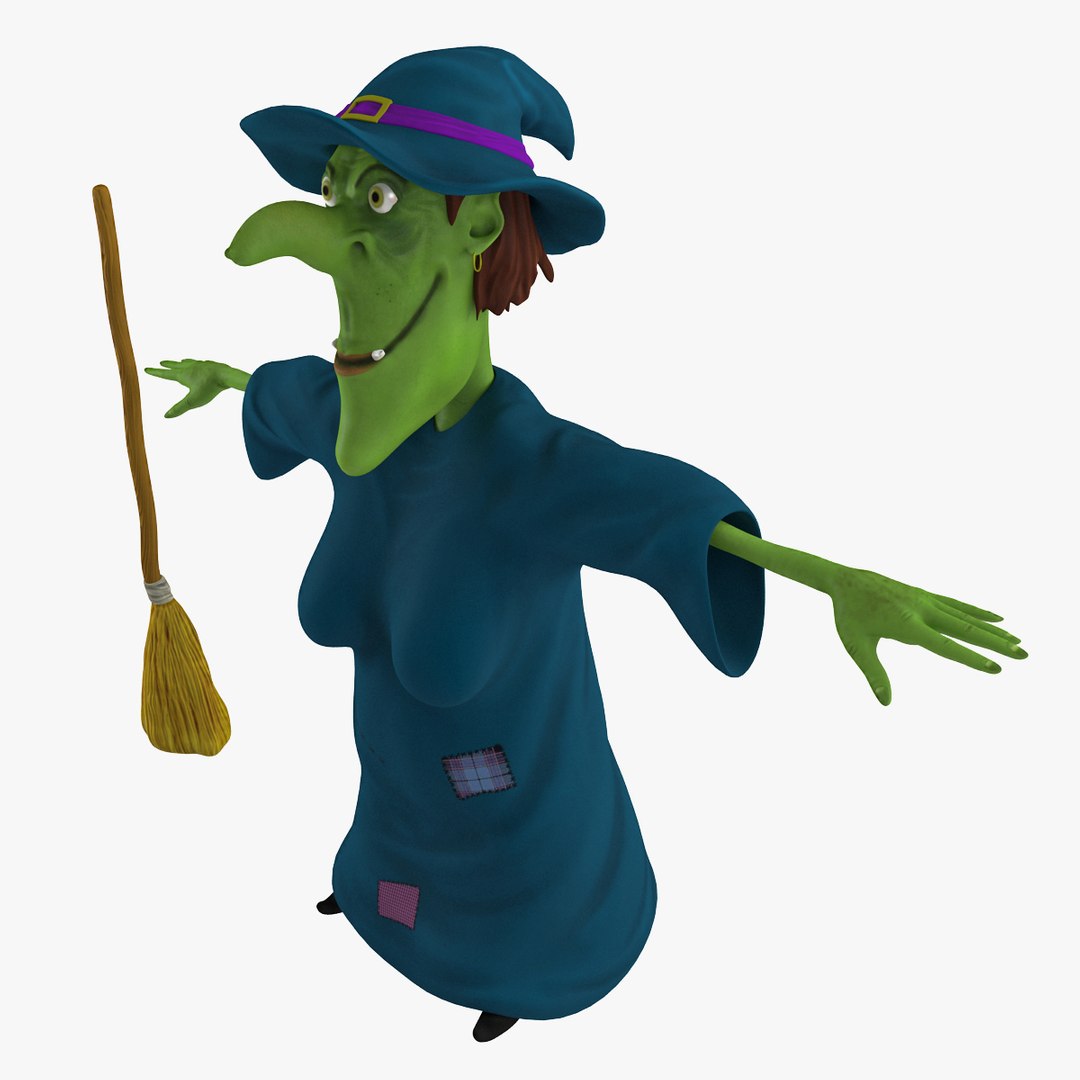 cartoon witch 3d 3ds