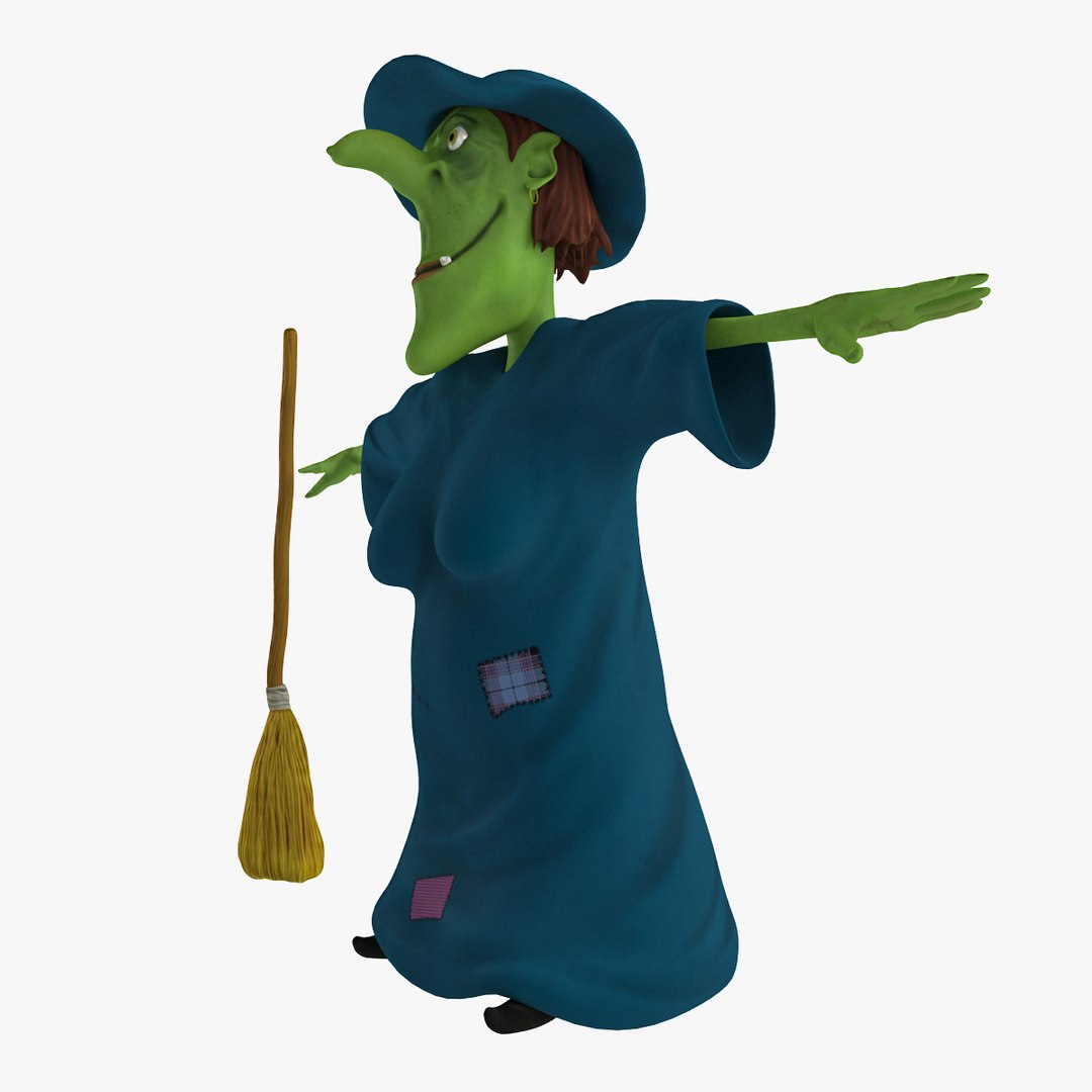 cartoon witch 3d 3ds