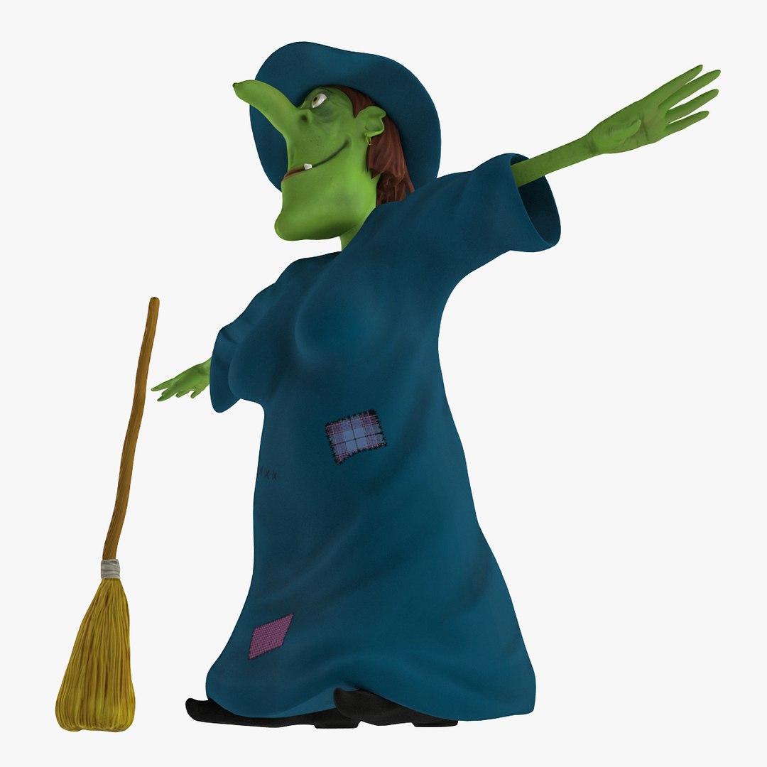 cartoon witch 3d 3ds