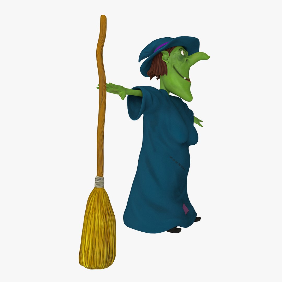 cartoon witch 3d 3ds