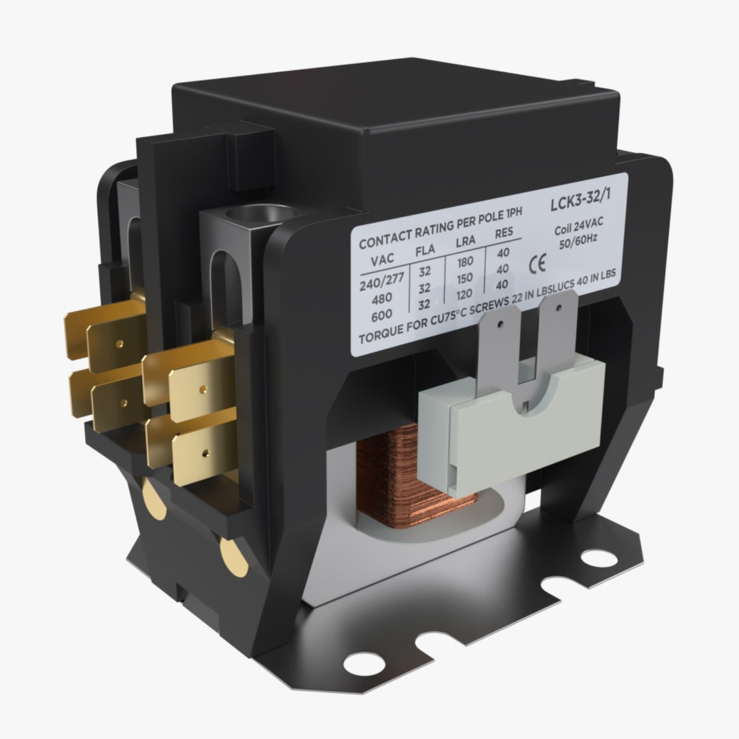 Contactors Electrical Circuit 3D - TurboSquid 1495897