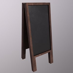 Blackboard  Game Ready  Low Poly PBR 3D Model 3D