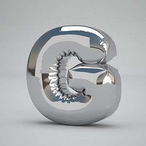 G Balloon Silver 3D model