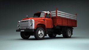 3d model soviet truck gaz 53
