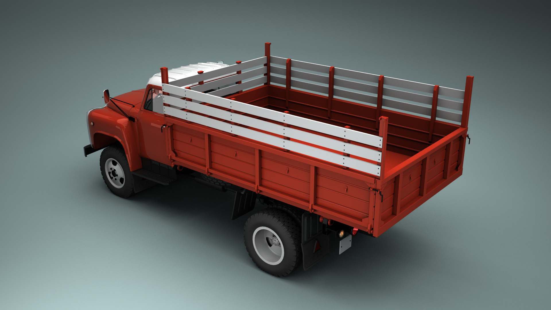 3d Model Soviet Truck Gaz 53