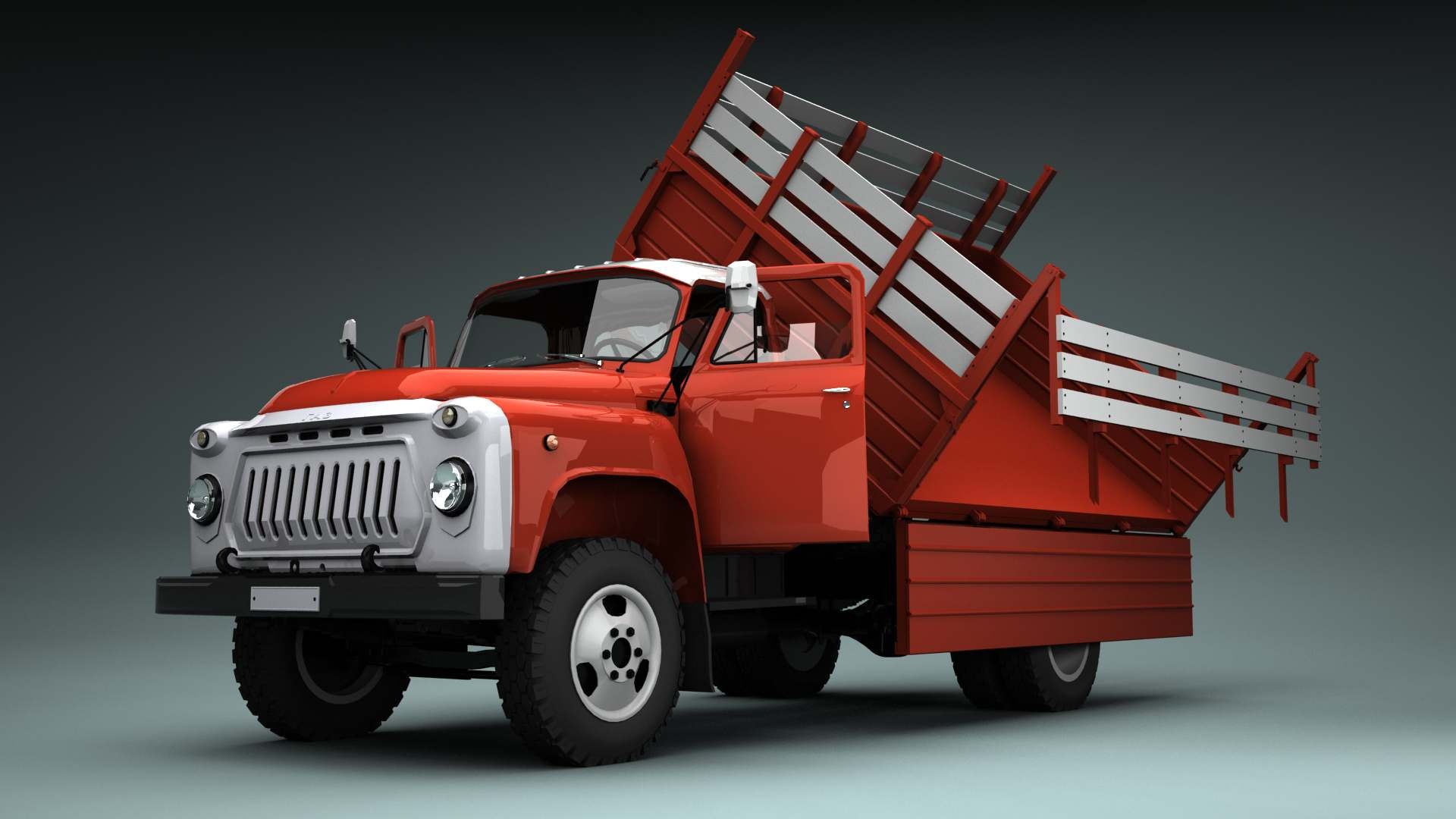 3d Model Soviet Truck Gaz 53