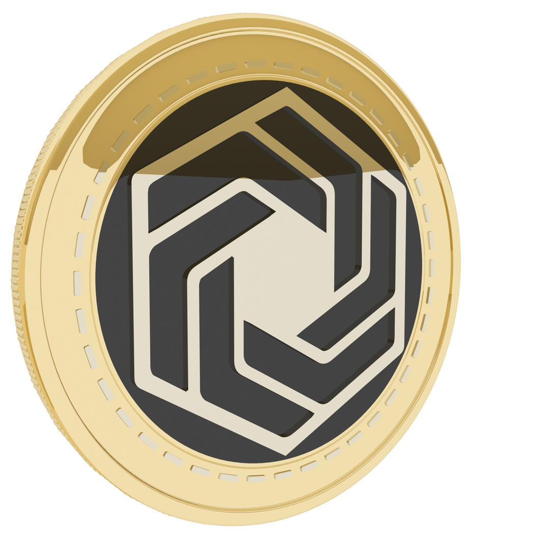 Hexx Cryptocurrency Gold Coin 3D - TurboSquid 1856753
