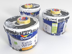 3D paint bucket model