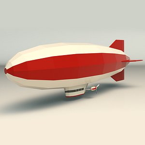 Low Poly Zeppelin 01