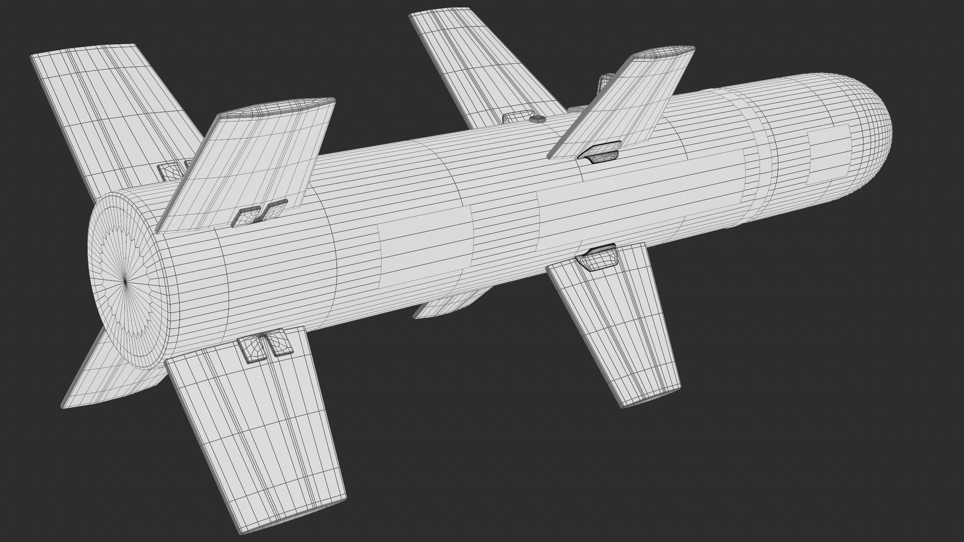 Roketsan MAM-L Smart Micro Munition Black PBR 3D model https://p.turbosquid.com/ts-thumb/Dm/JtO7MF/fY/screenshot027/png/1771684931/1920x1080/fit_q87/748efaa52e1831dc3440b61f3c73a0ac49a2d560/screenshot027.jpg