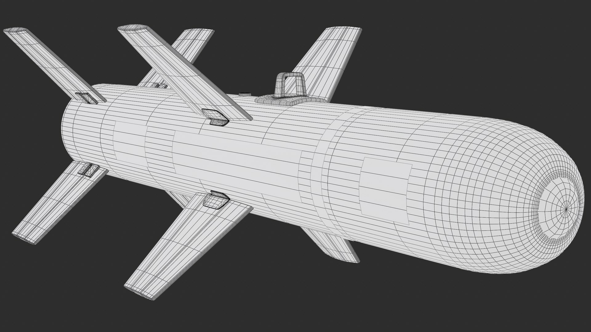 Roketsan MAM-L Smart Micro Munition Black PBR 3D model https://p.turbosquid.com/ts-thumb/Dm/JtO7MF/kX/screenshot022/png/1771684929/1920x1080/fit_q87/8a35e87e67e01a023adcd23a2b81dcfd81f95063/screenshot022.jpg