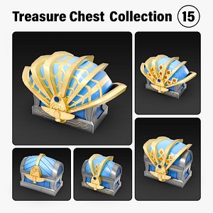Low Poly Treasure Chest Collection - Set 15