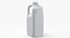 Plastic Milk Carton 01 Blank Blue Green and Red Label model