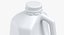 Plastic Milk Carton 01 Blank Blue Green and Red Label model