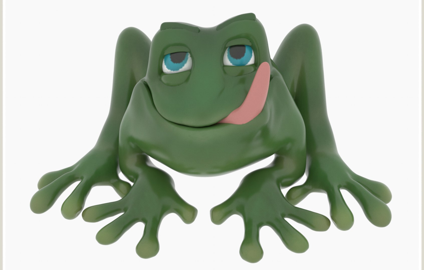 modelo 3d Jane rana de dibujos animados anuran - TurboSquid 1237439