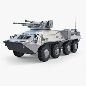 BTR-3 Ukranian APC High-Poly 3D model