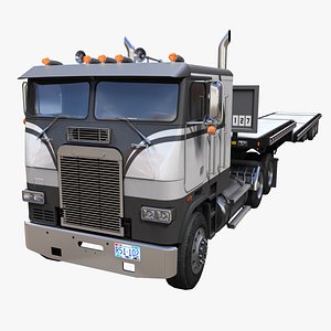 3D Freightliner FLT Dropdeck Trailer