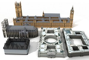 westminster abbey building 3d model
