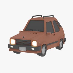 3D Low poly Car 04 model