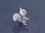 Cartoon Squirrel Animated Base Mesh 30 Animazioni Modello 3D
