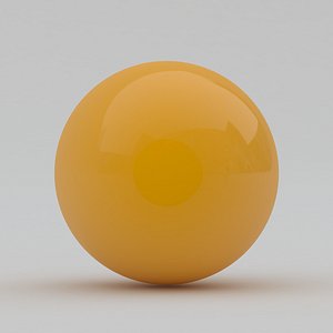3D Pool Snooker Ball yellow