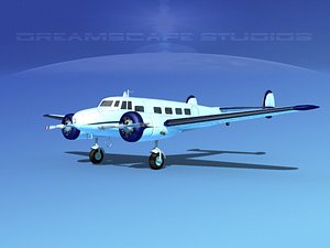 3d model propellers lockheed l10 electra