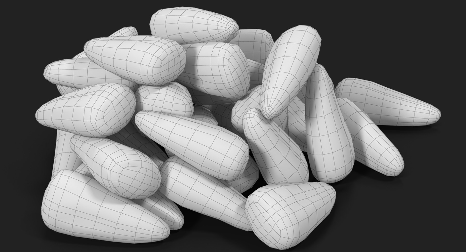Christmas candy corn 2 3D model - TurboSquid 1341266