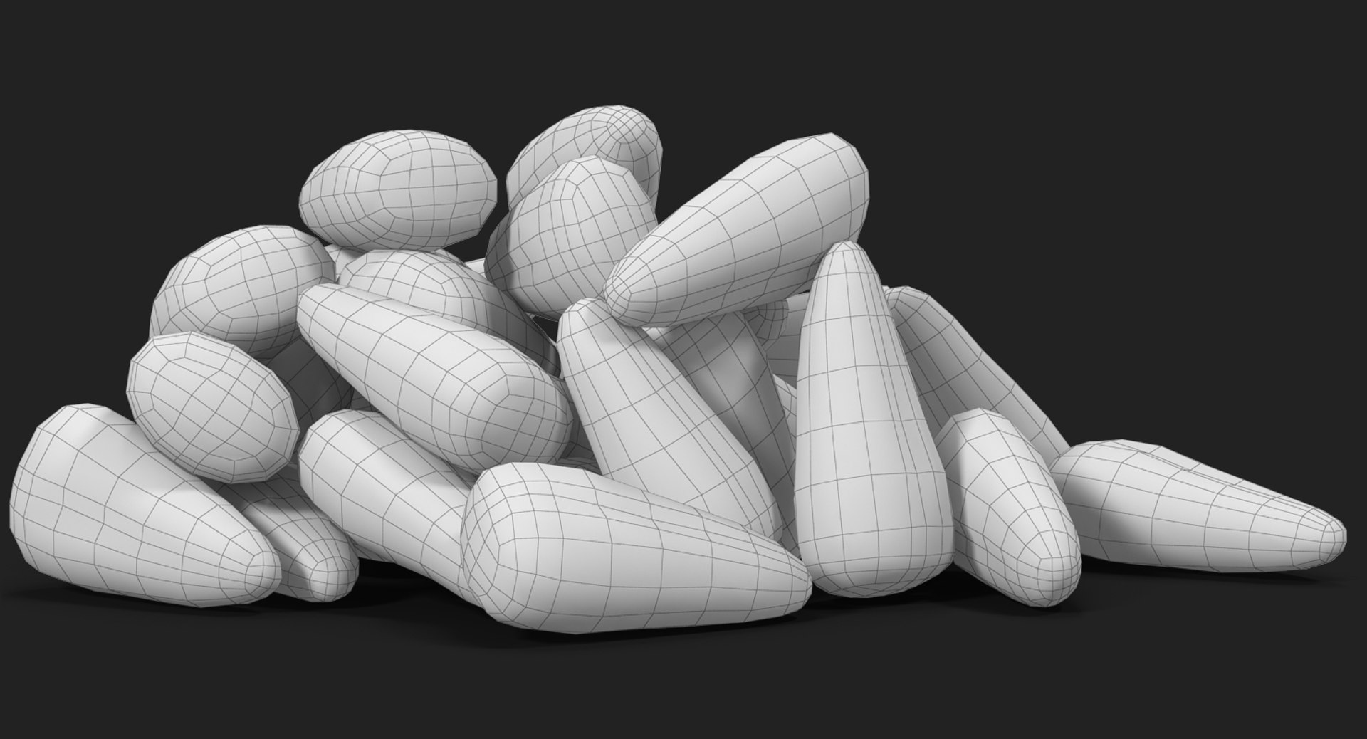 Christmas candy corn 2 3D model - TurboSquid 1341266