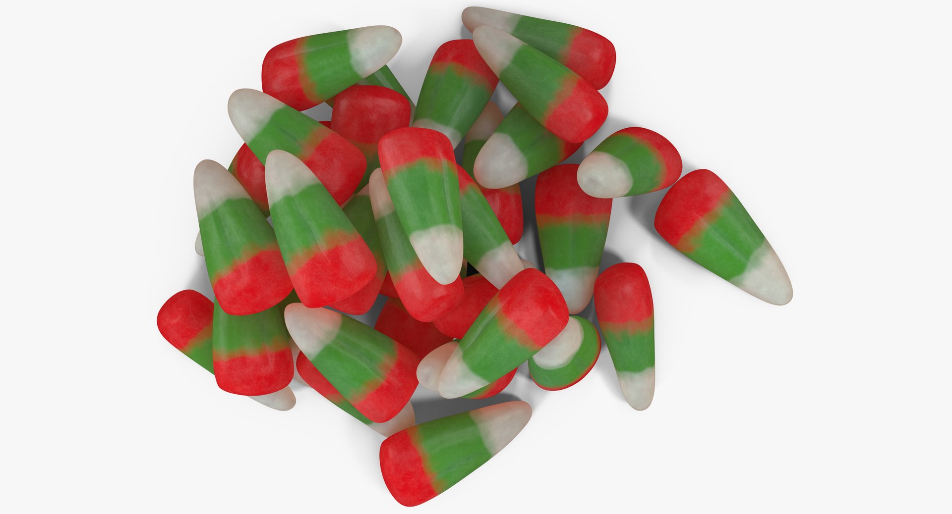 Christmas candy corn 2 3D model - TurboSquid 1341266