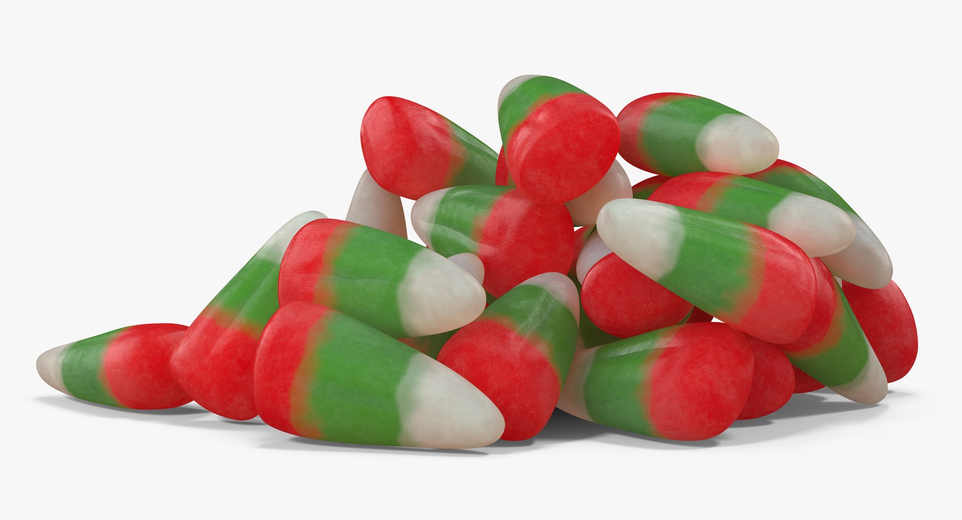 Christmas candy corn 2 3D model - TurboSquid 1341266