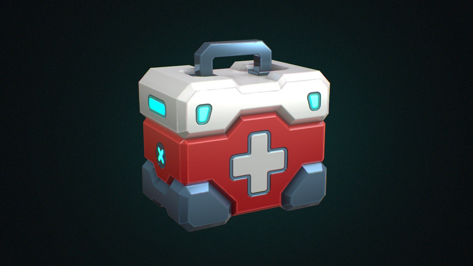 3D Stylized Medkit - Game Ready - Low Poly Sci-Fi Model - TurboSquid ...