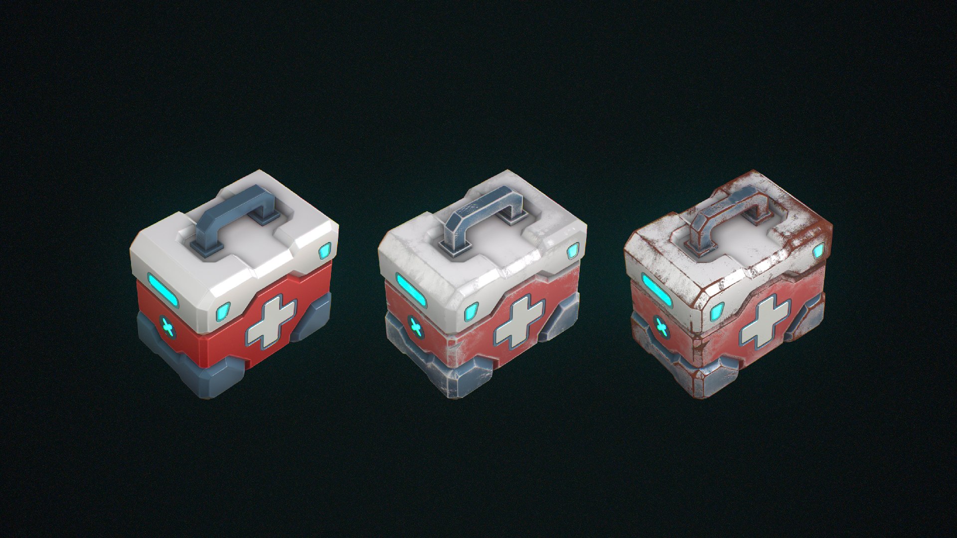3D Stylized Medkit - Game Ready - Low Poly Sci-Fi Model - TurboSquid ...