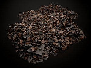 Debris Piles 02 Gameready Low-poly