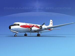 propellers douglas dc-6 airliner lwo