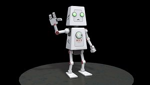 robot rigged model