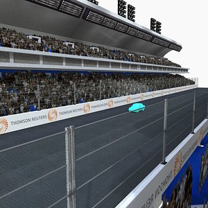 3D Car Racing Track model
