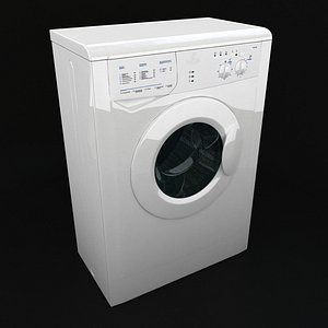 3d model of wash machine indesit