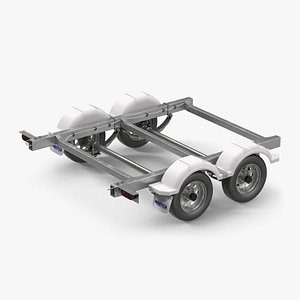 3D trailer chassis model