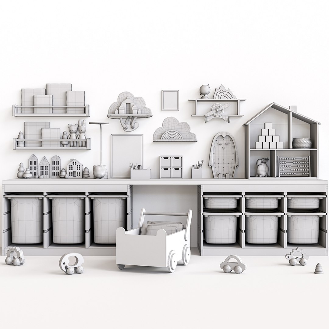 3D Model Decor And Furniture For Nursery - TurboSquid 2221622