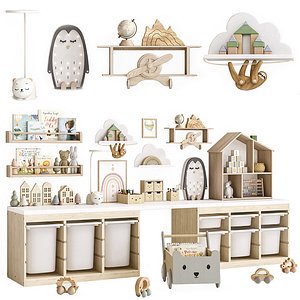 3D model decor and furniture for nursery