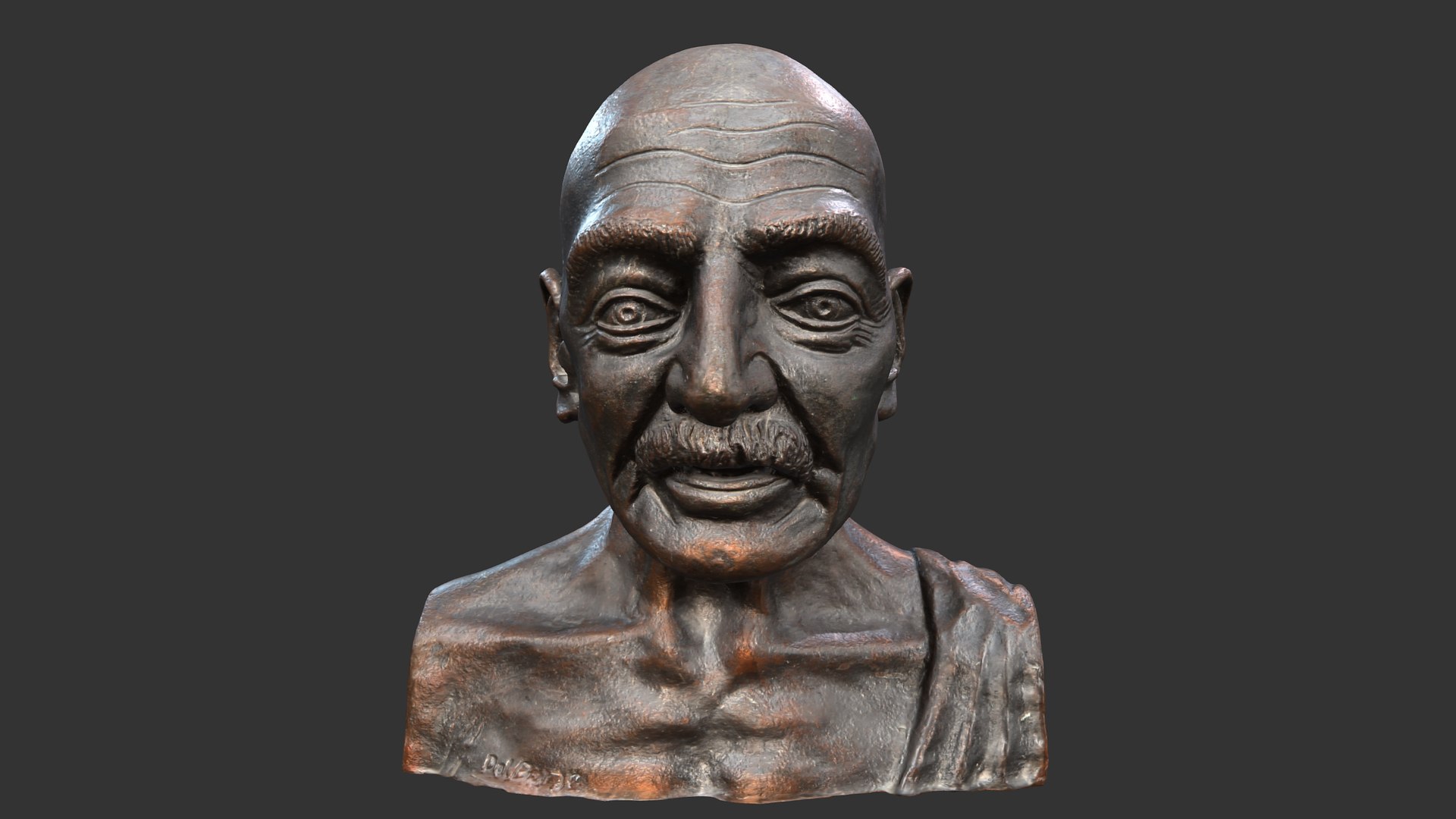 Sculpture Gandhi 3D Model - TurboSquid 1441870