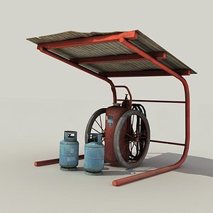 Fire Extinguisher - Low Poly