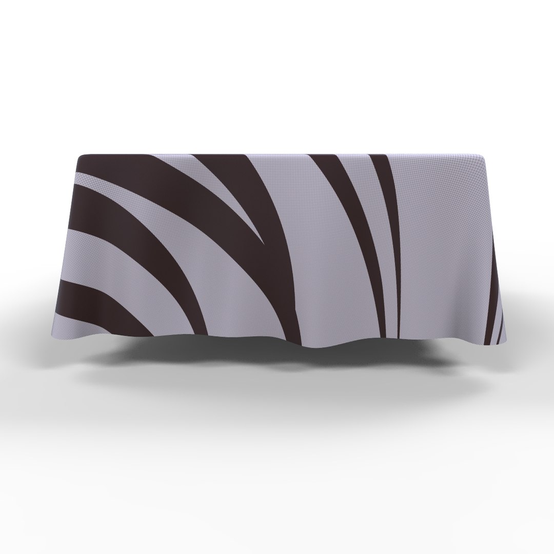 Tablecloth Table Square 3d Model