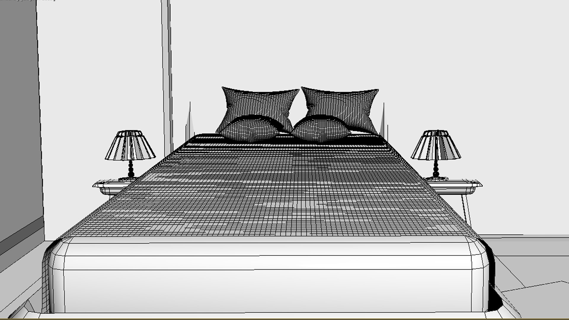 3D bed room model - TurboSquid 1527880