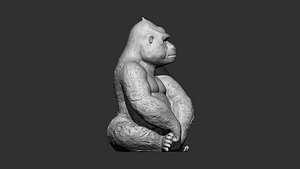 Gorilla 3d print model 3D model