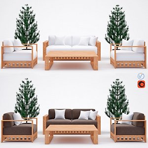 Set of outdoor furniture Meridiani Square