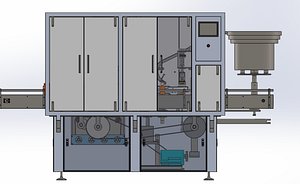 3D Automatic Customized Product Filler and Capping Machine Line for Glass  Plastic Bottles model