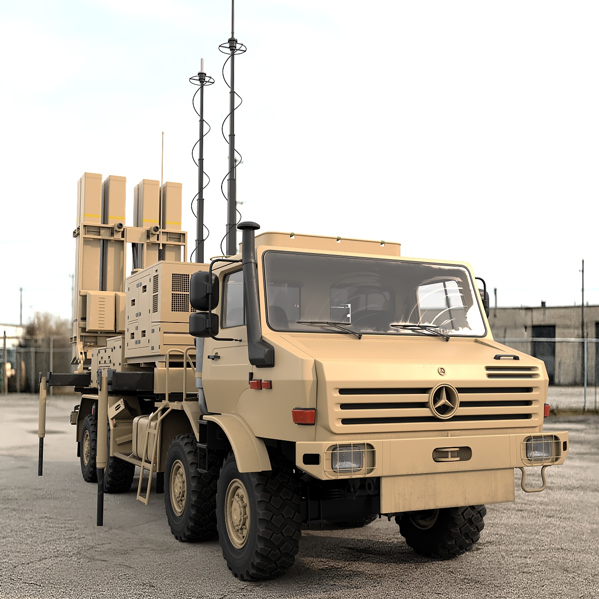 modelo 3d Vehículo lanzador desplegado IRIS-T SLM - TurboSquid 2515734